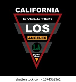 california,los angeles,tee,element graphic t shirt print vector illustration design