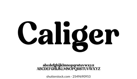 Caliger, Elegant modern font alphabet logo. Typography beautiful fashion elegant classic letters serif italic fonts decorative wedding vintage retro logos. vector illustration
