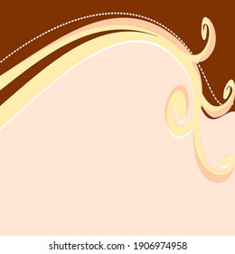 Caligraphic in the background vector