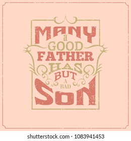 caligraphic vintage saying words style