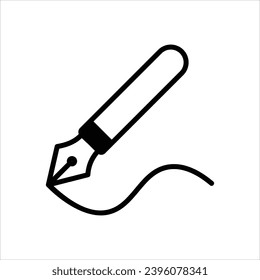 Caligraphy  icon with white background vector
