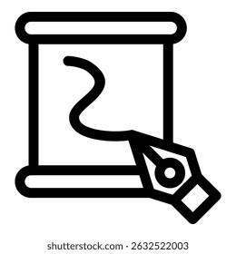 Caligraphy Simple Vector Icon Collection