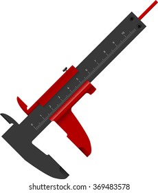 caliper abstract vector illustration isolated eps 10 / calipers