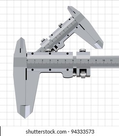 caliper (an instrument for the measurement of the vector image)