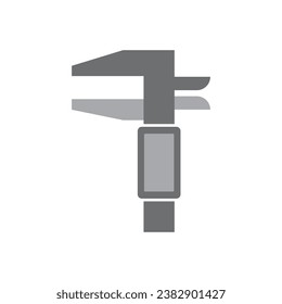 Caliper flat icon design. isolated on white background. vector illustration