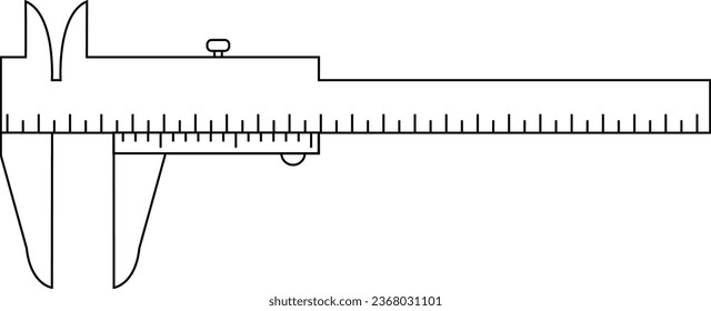 Caliper icon. Construction tool signs and symbols.