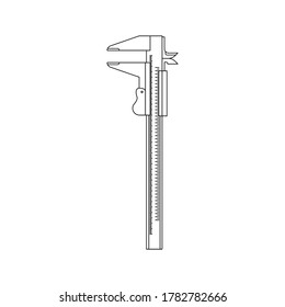 Caliper icon. editable. vector illustration.