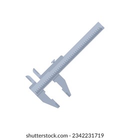Caliper Symbol flacher Vektorgrafik. Vernier-Kaliber. Regelmikrometer einzeln