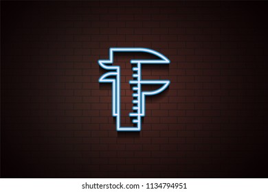 caliper icon in Neon 