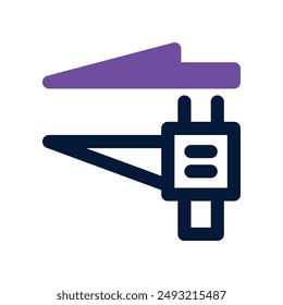 Sattelsymbol. Vektorgrafik Zweifarbiges Symbol für Ihre Website, Ihr Handy, Ihre Präsentation und Ihr Logo-Design.