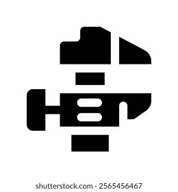caliper icon. vector glyph icon for your website, mobile, presentation, and logo design.