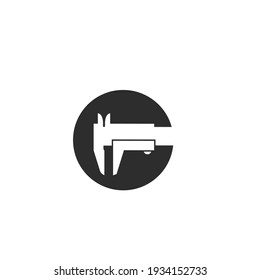 caliper icon vector illustration design template