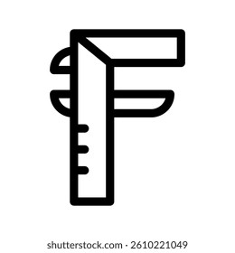 Caliper Icon Vector Symbol Design Illustration
