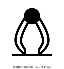 Ilustración de diseño de símbolo de Vector de ícono de pinza