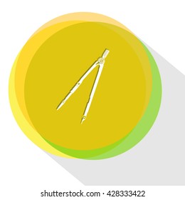 caliper. Internet template. Vector icon.