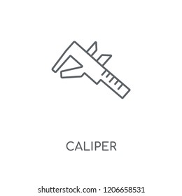 Caliper linear icon. Caliper concept stroke symbol design. Thin graphic elements vector illustration, outline pattern on a white background, eps 10.