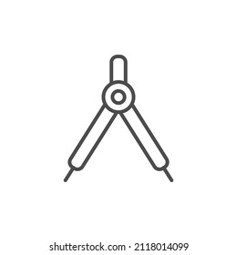 Caliper options linear icon. Thin line illustration. Vector isolated outline drawing