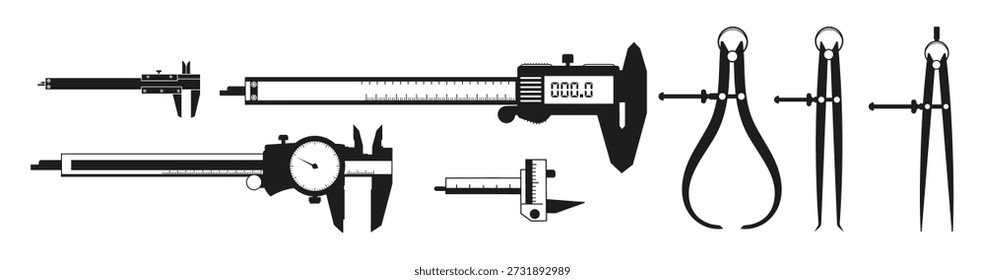Caliper Silhouette Ingeniería Construcción Caliper