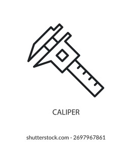 Symbole für dünne Linien der Kalibrierung. Original Vektorgrafik.