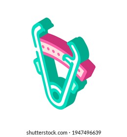 caliper tool isometric icon vector. caliper tool sign. isolated symbol illustration