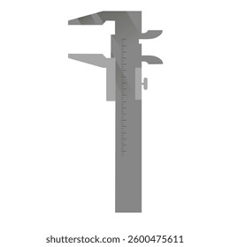 Caliper tool special measuring instruments. Tool. Vector stock illustration. Isolated on white background. 