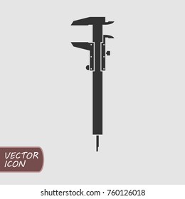 Caliper vector flat icon