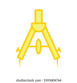 Calipers, divider icon vector in trendy style design