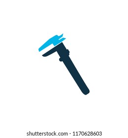 Calipers icon colored symbol. Premium quality isolated vernier element in trendy style.