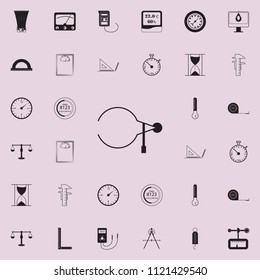 calipers icon. Detailed set of Measuring Elements icons. Premium quality graphic design sign. One of the collection icons for websites, web design, mobile app on colored background
