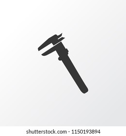 Calipers icon symbol. Premium quality isolated vernier element in trendy style.