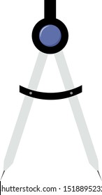 Calipers, illustration, vector on white background.