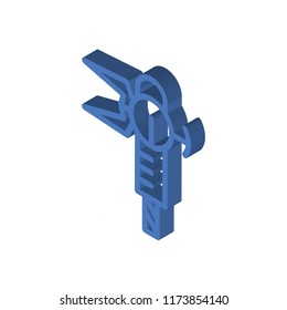 Calipers isometric left top view 3D icon