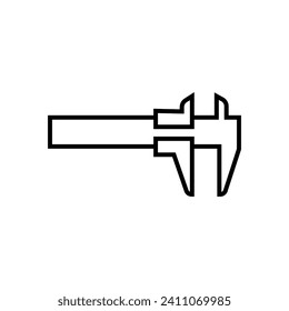 Calipers measure icon . Vernier caliper icon. Vector illustration