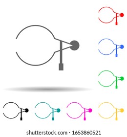 calipers multi color style icon. Simple glyph, flat vector of measuring elements icons for ui and ux, website or mobile application