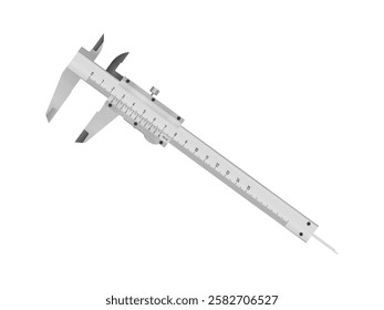Calipers on a white background. Vector illustration.
