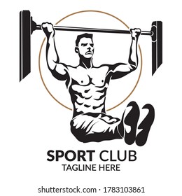 Calisthenic Work out ilustración vectorial deportiva, perfecta para club deportivo, Fitness Club y logotipo Gym