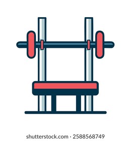 calisthenics bench press illustration icon