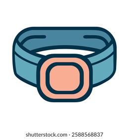 calisthenics fitness belt illustration icon