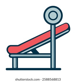 calisthenics incline bench illustration icon