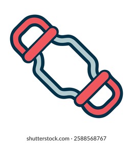 calisthenics resistance band illustration icon