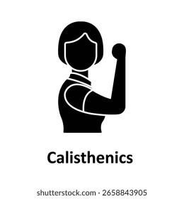 Icono de Vector de Calistenia que puede modificarse o editarse fácilmente

