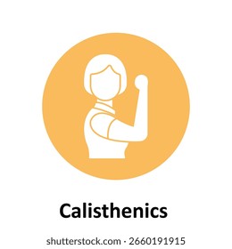 Ícone de Vetor de Calistenia que pode facilmente modificar ou editar

