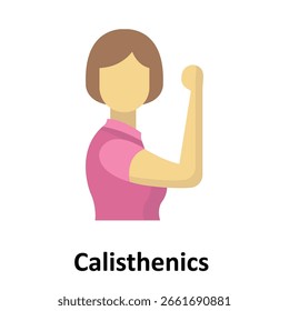 Calisthenics-Vektorsymbol, das leicht geändert oder bearbeitet werden kann

