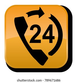 call 24 hours icon