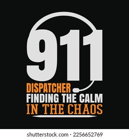 Call 911 Dispatcher Thin Gold Line Emergency Dispatch svg