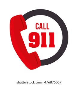 Call 911 Fire Equipement Service Emergency