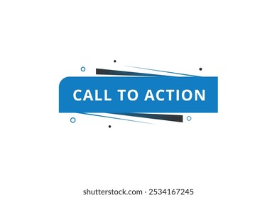 Call to action banner template web element or announcement. vector design flat style.