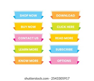 Call to Action Button Set Collection