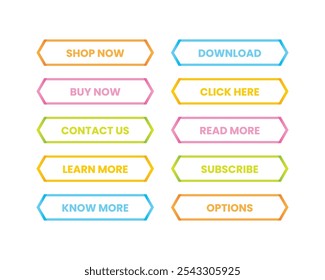Call to Action Button Set Collection