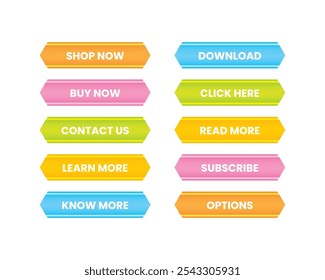 Call to Action Button Set Collection